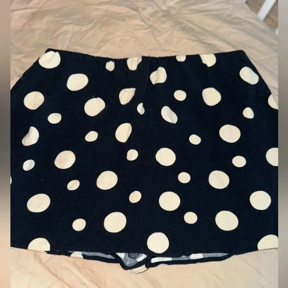 TRAFALUC COLLECTION ZARA SKORT BLUE POLKA DOT SIZE SMALL​